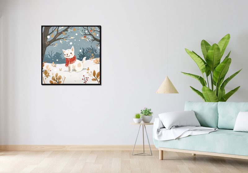 Plakat 80x80cm Śnieżny Kompan zdjęcie 4