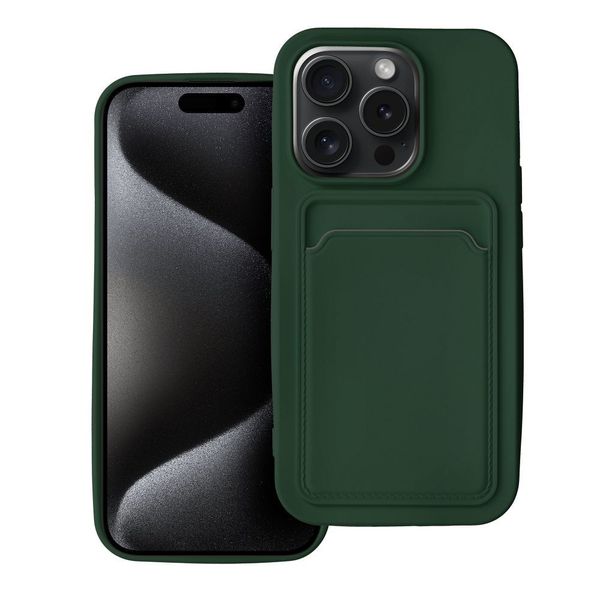 Futerał CARD CASE do IPHONE 15 Pro zielony zdjęcie 1