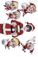 Pocztówka Świąteczna - Axis Powers Hetalia