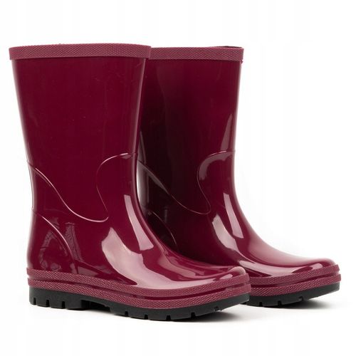Kalosze damskie bordowe na działkę do ogrodu LEKKIE POLSKIE GUMOWCE na Arena.pl
