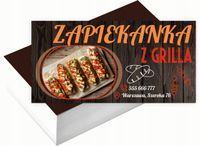 Wizytówki firmowe 200 szt DUŻO WZORÓW do wyboru ZAPIEKANKI Z GRILLA