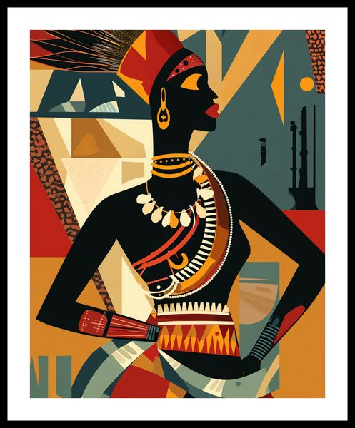Plakat 40x50cm Afrykańska Mozaika zdjęcie 3