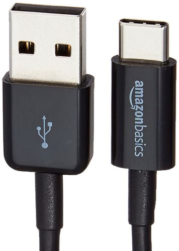 AmazonBasics L6LUC011-CS-R kabel USB 1,8 m USB C USB A Męska Czarny na Arena.pl