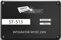 STEROWNIK REGULATOR MODUŁ INTEGRATOR 5 WEJŚĆ PRZEWODOWY 230V ST-513 TECH