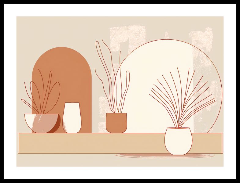 Plakat 55x40cm Widok Roślin zdjęcie 3