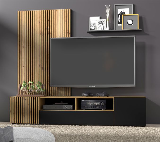 Panel ścienny AURIS 2x137 cm lamele MDF dekoracyjny dąb artisan zdjęcie 5