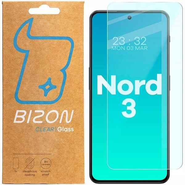 Szkło hartowane Bizon do OnePlus Nord 3, szybka zdjęcie 1