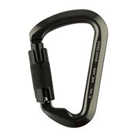 Karabinek 10 cm z sprzęgającym key lock Black