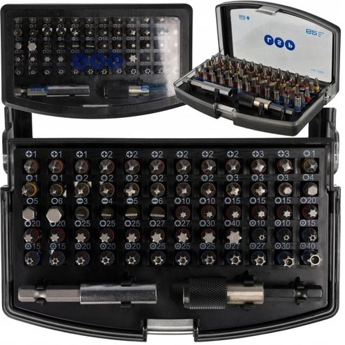 ZESTAW KOŃCÓWEK BITÓW S2 BITY TORX IMBUS HEX SL PH PZ KWADRAT 62 EL na Arena.pl