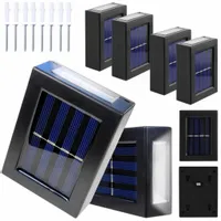 4x LAMPKI SOLARNE ZESTAW LAMPA SOLARNA LED ZEWNĘTRZNA ŚCIENNA KINKIET