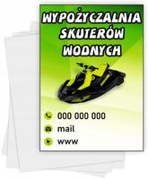 Ulotki A5 reklamowe firmowe 1000 szt dużo wzorów WYPOŻYCZALNIA SKUTERÓW