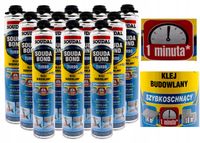12x Soudal Soudabond Turbo Szybkoschnący Minuta Pianoklej Budowlany 750ml