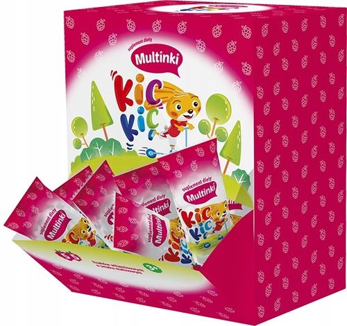 MULTINKI KIC KIC LIZAKI WITAMINOWE SMAK MALINOWYMU na Arena.pl