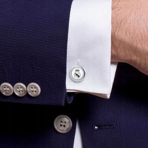 Eleganckie spinki do mankietów REAL MADRYT piłka na Arena.pl