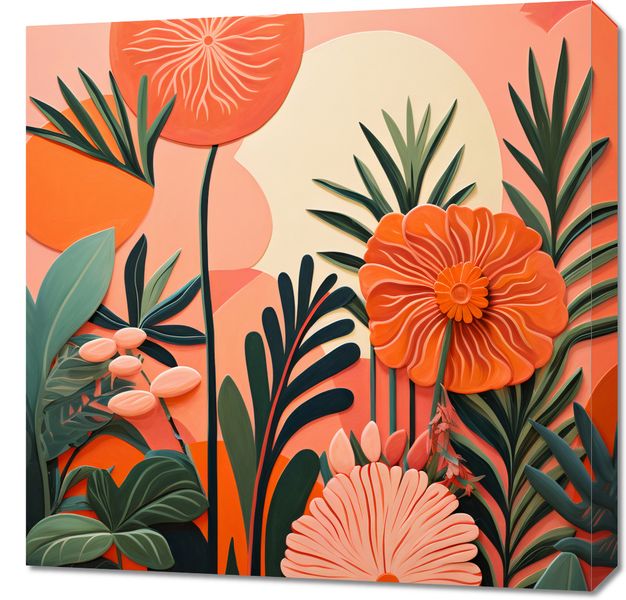 Obraz 60x60cm Koralowy Ogród zdjęcie 1