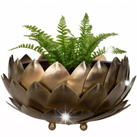 OSŁONKA NA DONICZKĘ NA BONSAI ZŁOTA DUŻA 22cm kwiat szyszka na parapet