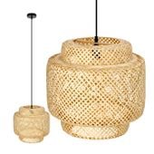 Lampa wisząca BOHO BONN 40cm pleciona BAMBUSOWA naturalna 1xE27 DUŻA