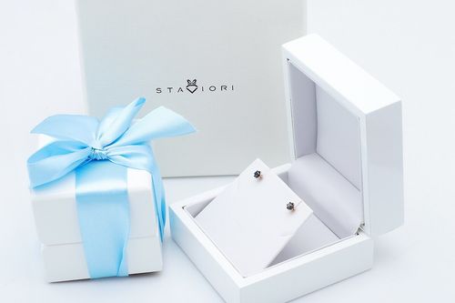 Złote kolczyki KRD1594B - Diament na Arena.pl