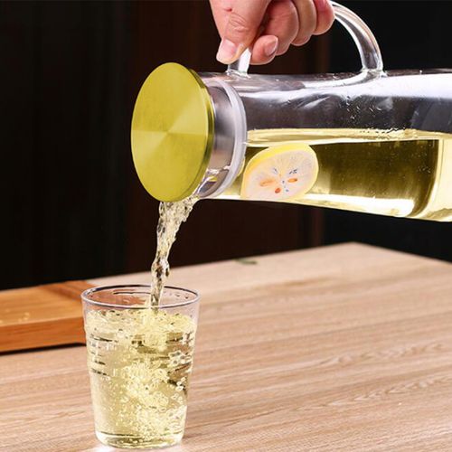 DZBANEK SZKLANY NA WODĘ LEMONIADĘ 1,8L KARAFKA Z POKRYWKĄ SITKO FILTRUJĄCE na Arena.pl