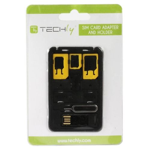 Techly Zestaw, adapter karty SIM, nano-SIM Micro-SIM + czytnik MicroSD + kluczyk na Arena.pl