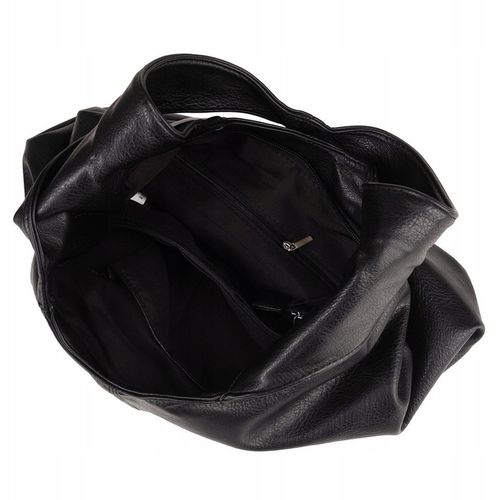 czarna torebka shopper worek skórzana klasyczna torebka shopper bag na Arena.pl