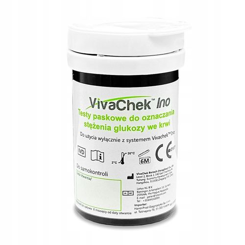 Paski do glukometru VivaChek Ino do oznaczania glukozy 50 sztuk na Arena.pl