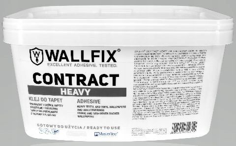 Klej do tapet ciężkich na flizelinie WALLFIX CONTRACT HEAVY 2,5 kg gotowy na Arena.pl