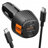 Ładowarka samochodowa Spigen Essential EV1133 113W 2xUSB-C/USB-A + kabel US