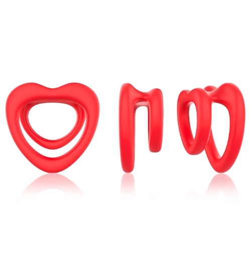 Podwójny ring serduszko zdjęcie 4