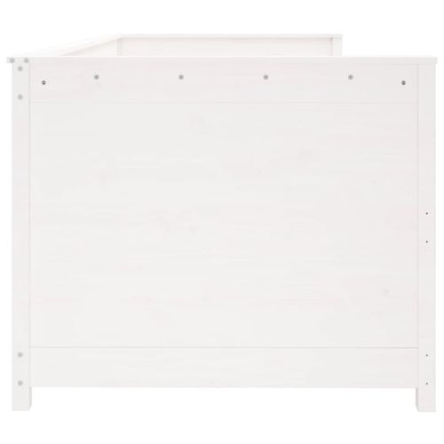 Łóżko dzienne bez materaca, białe, 90x190 cm, drewno sosnowe na Arena.pl