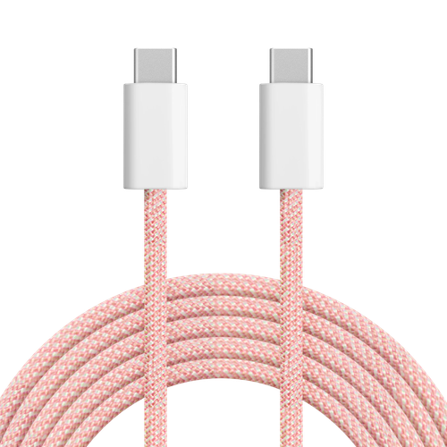 Kabel USB typu C - USB typu C 60 W 1 m różowy Kruger&Matz Basic na Arena.pl