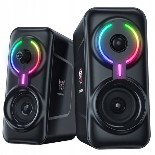 ONIKUMA L6 GŁOŚNIKI GAMINGOWE RGB BLUETOOTH 5.0 USB AUX DO KOMPUTERA GRANIA na Arena.pl