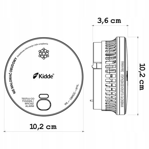 Czujnik optyczny detektor dymu KID-2030-DSR Kidde na Arena.pl