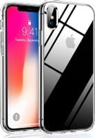 USLAI Etui do iPhone X/iPhone XS przezroczyste miękkie silikonowe etui