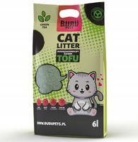 Żwirek Tofu dla Kotów ZIELONA HERBATA BuBu Pets 2,5kg zbrylający biodegrad