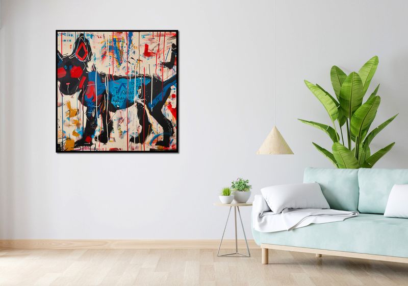 Plakat 100x100cm Miejski Pies zdjęcie 4