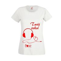 KOSZULKA TOP T-shirt z napisem twój tekst LOVE