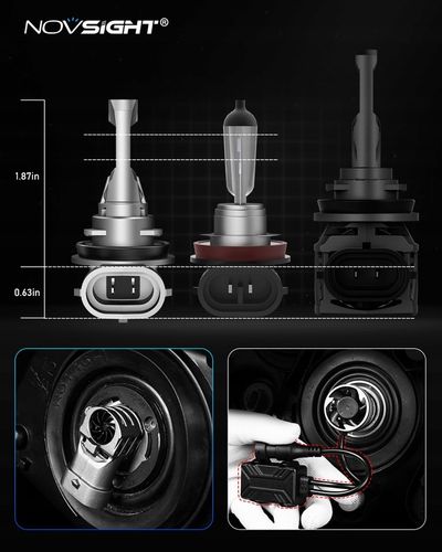 ŻARÓWKI LED H11 BARDZO MOCNE 20000LM DOPASOWANE 1 DO 1 na Arena.pl