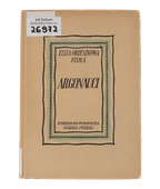 Książka Eliza Orzeszkowa Argonauci seria Pisma1950