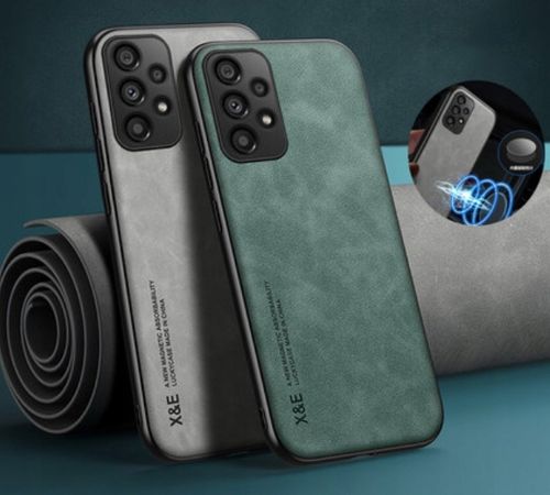 Etui Skórzane DO SAMSUNG GALAXY A52s A52 5G A52s 5G Case + Szkło Czarne na Arena.pl