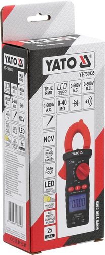 YATO MIERNIK CĘGOWY UNIWERSALNY TRUE RMS 600A A.C. AUTOMATYCZNY ZAKRES na Arena.pl