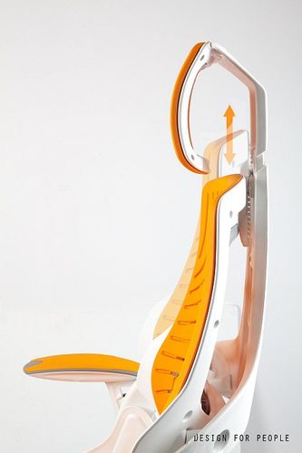 FOTEL OBROTOWY WAU BIAŁY ELASTOMER MANGO na Arena.pl