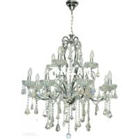 Żyrandol LAMPA wisząca VEN W-11408/5 pałacowa OPRAWA z kryształkami ZWIS świecznikowy crystal maria teresa przezroczysty