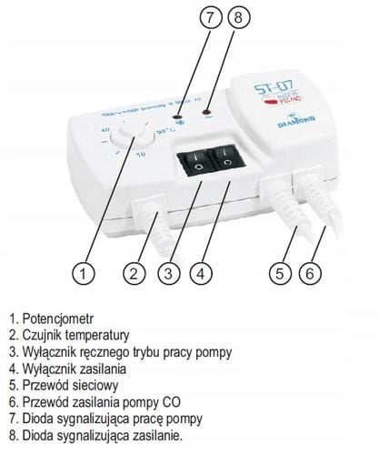 STEROWNIK REGULATOR POMPY C.W.U. ST-07 DIAMOND na Arena.pl