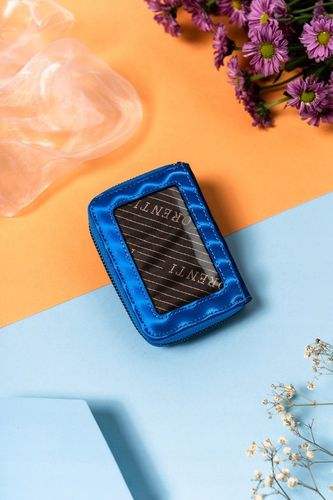 mały portfel damski ze skóry naturalnej ze wzorem fal - lorenti na Arena.pl