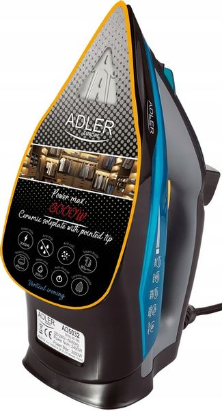 ŻELAZKO PAROWE CERAMICZNE SAMOCZYSZCZĄCE MOC 3000W STRAŻAK ANTI-CALC|DRIP zdjęcie 8