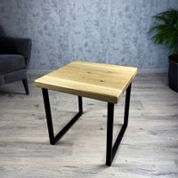 STOLIK KAWOWY 50x50 CM GRUBE LITE DREWNO DĄB