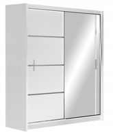 Szafa VISTA 150x61x215 cm biały / lustro