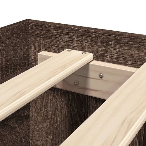 Łóżko bez materaca, brązowy dąb, 100x200 cm na Arena.pl