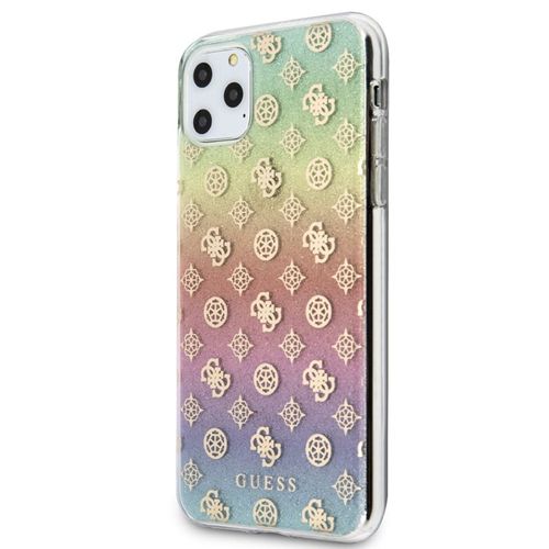 Guess 4G Peony Electroplated Pattern - Etui iPhone 11 Pro Max (tęczowy) na Arena.pl